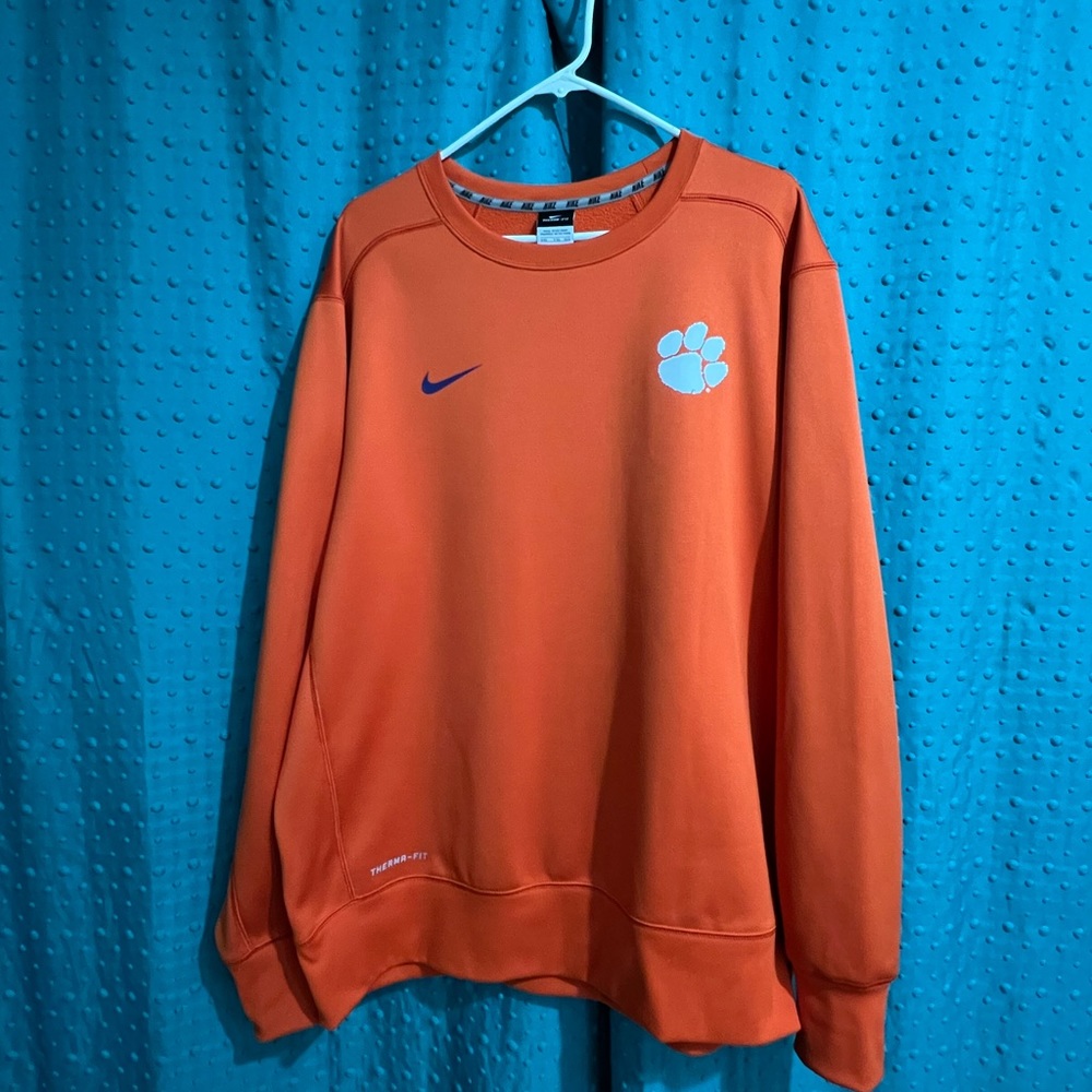 Men’s XXL Nike Therma Fit Clemson Crewneck Sweatshirt